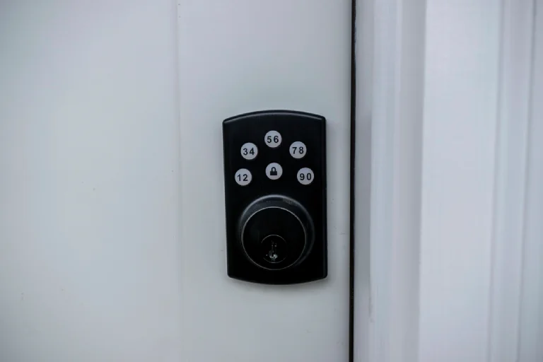 High security smart lock installed by residential locksmith in Melbourne FL offering advanced protection for families and homes