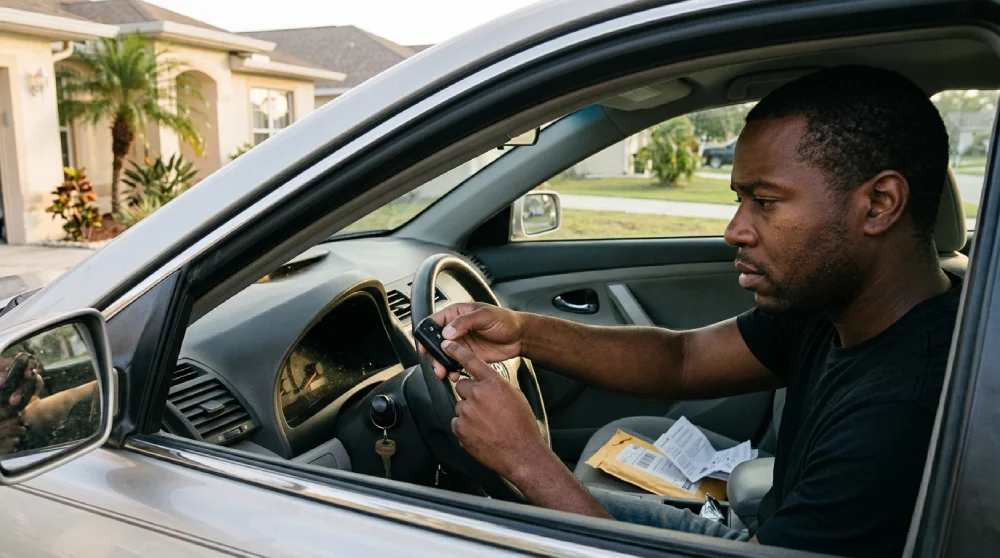Driver in Melbourne, FL trying an online-ordered replacement key fob that does not work with the vehicle.